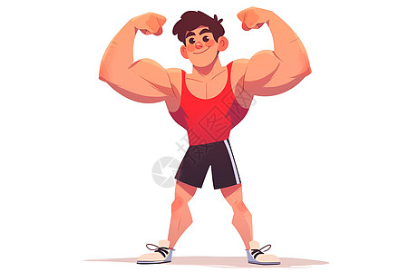 强壮的肌肉男子图片