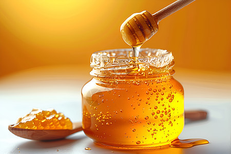 可口健康的蜂蜜图片