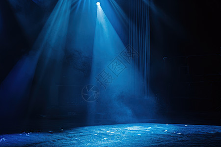 黑暗舞台中的灯光图片