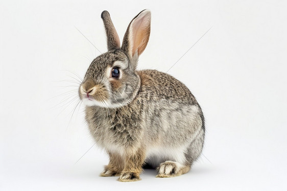 棕色可爱的兔子图片