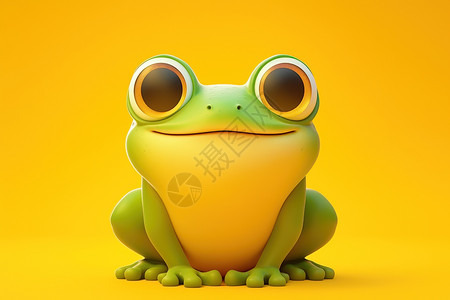 双眼睁得大大的青蛙图片
