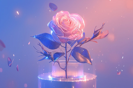 盛开的玫瑰背景图片
