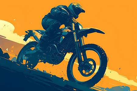 狂野驾骑摩托车的男子图片
