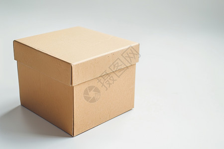 简洁的纸盒包装背景图片