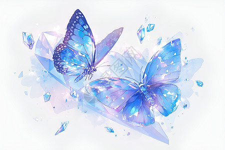 幻彩翱翔的蝴蝶图片