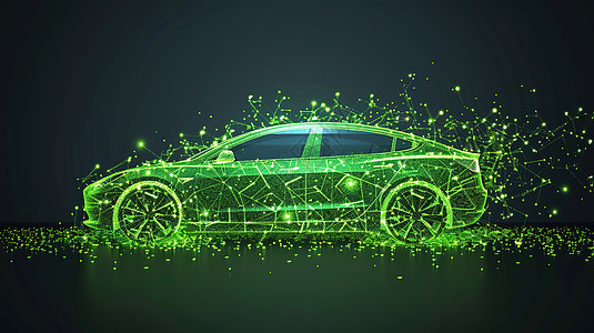 设计的绿色车身背景图片