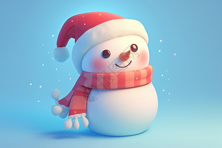 冬日里欢乐的小雪人图片