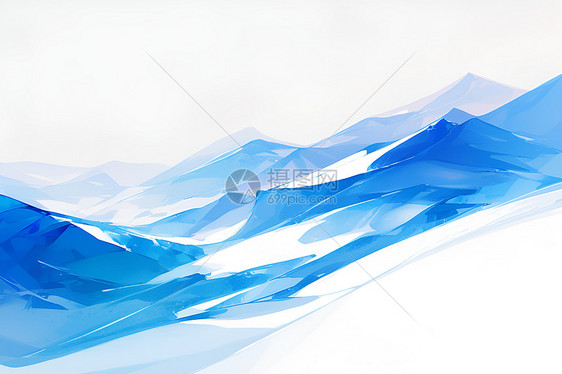抽象雪山图片