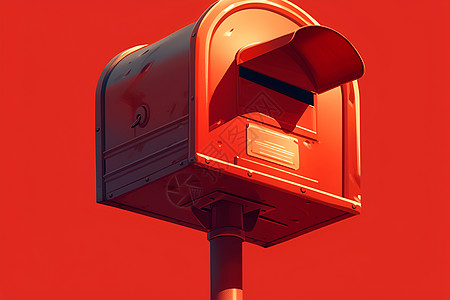 红色邮箱图片