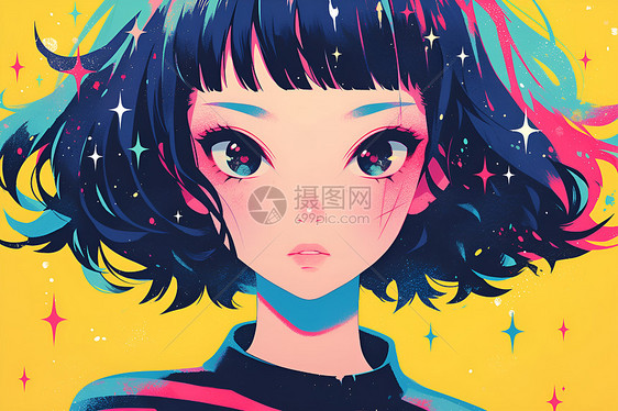 星光少女插画图片