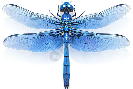 一只蓝色蜻蜓图片