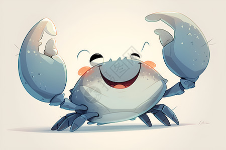 可爱的卡通螃蟹图片