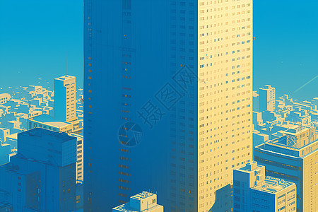 城市的摩天大厦图片