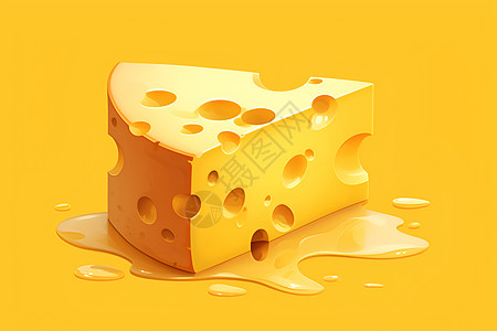 融化了的奶酪图片
