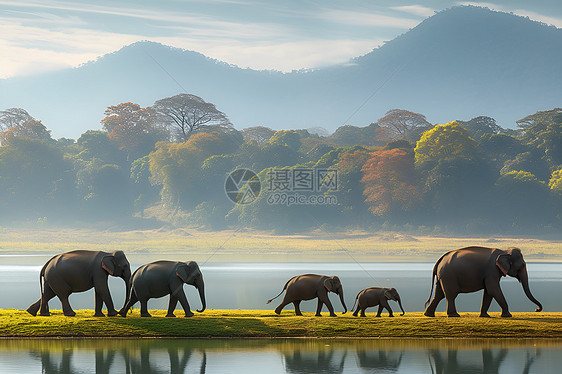 大象的自然之旅图片