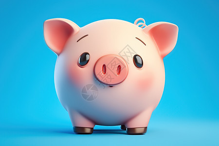 可爱的小猪存钱罐图片