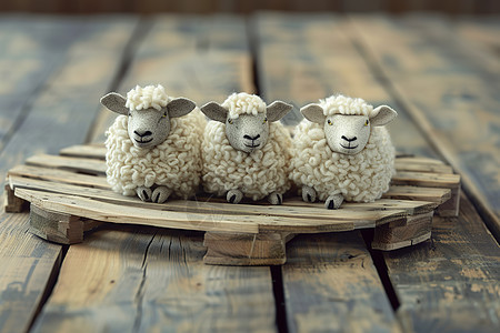 三只锦羊图片
