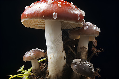 一丛蘑菇图片