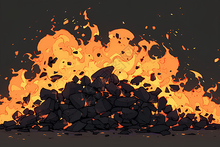 燃烧的火焰图片