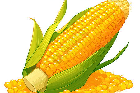 玉米和玉米粒图片