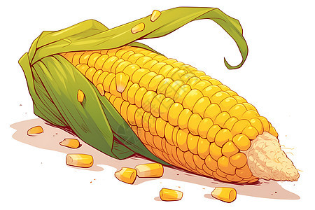 阳光里的玉米图片