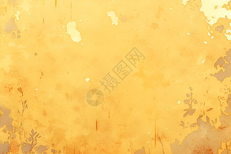 斑驳的黄色墙壁图片