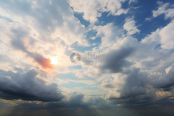 天空中的云朵图片