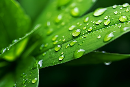 植物上的水珠图片