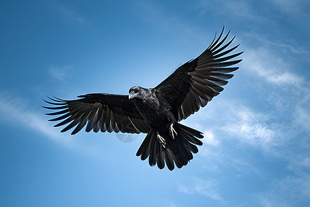 翱翔的乌鸦图片