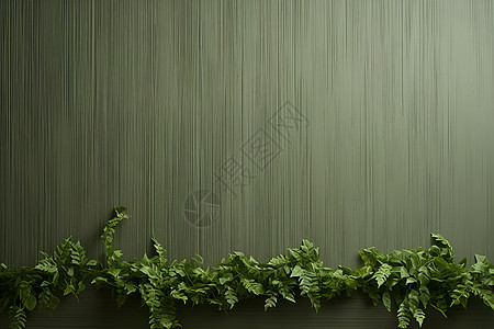 绿墙上的绿色植物图片