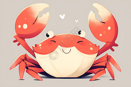 可爱卡通螃蟹图片