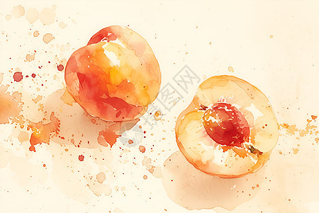 清脆的桃子图片