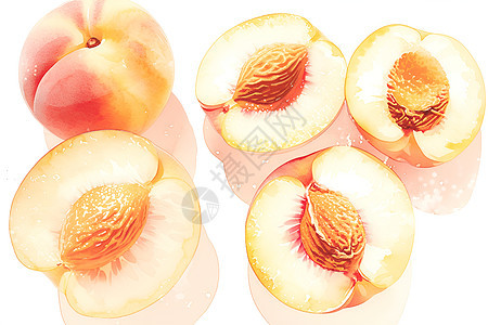 鲜美的桃子图片