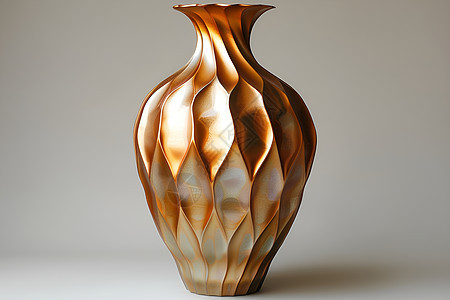 日式金陶瓷花瓶图片