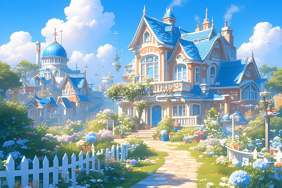 温馨梦幻城堡家园图片
