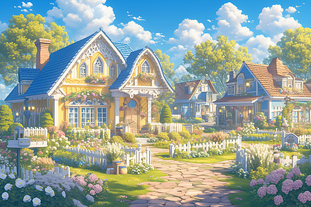 梦幻温馨的别墅家园图片