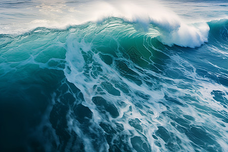 海洋中的汹涌海浪图片