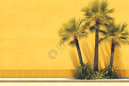 茂密的棕榈树图片