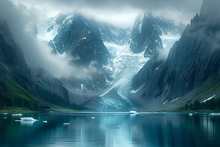 冰雪山川美景图片