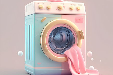 洗毛巾的洗衣机图片