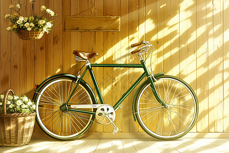 旧式自行车图片