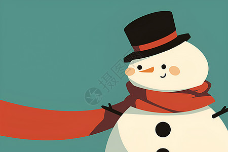 快乐的雪人图片