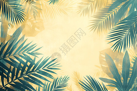 展示的棕榈树叶图片