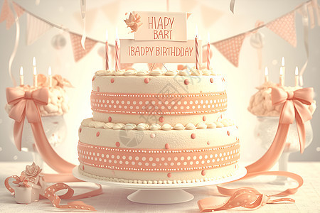 甜蜜的生日蛋糕图片