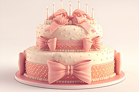 甜蜜可爱的生日蛋糕图片