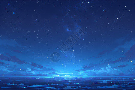 星光点缀的深海之旅图片