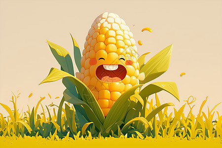 田地种植的玉米图片