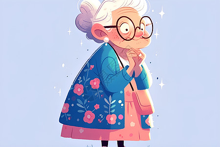 温馨的奶奶角色图片