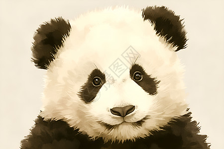 呆萌的熊猫图片
