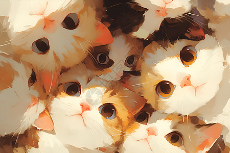 呆萌的猫咪插画图片下载-正版图片601332638-摄图网